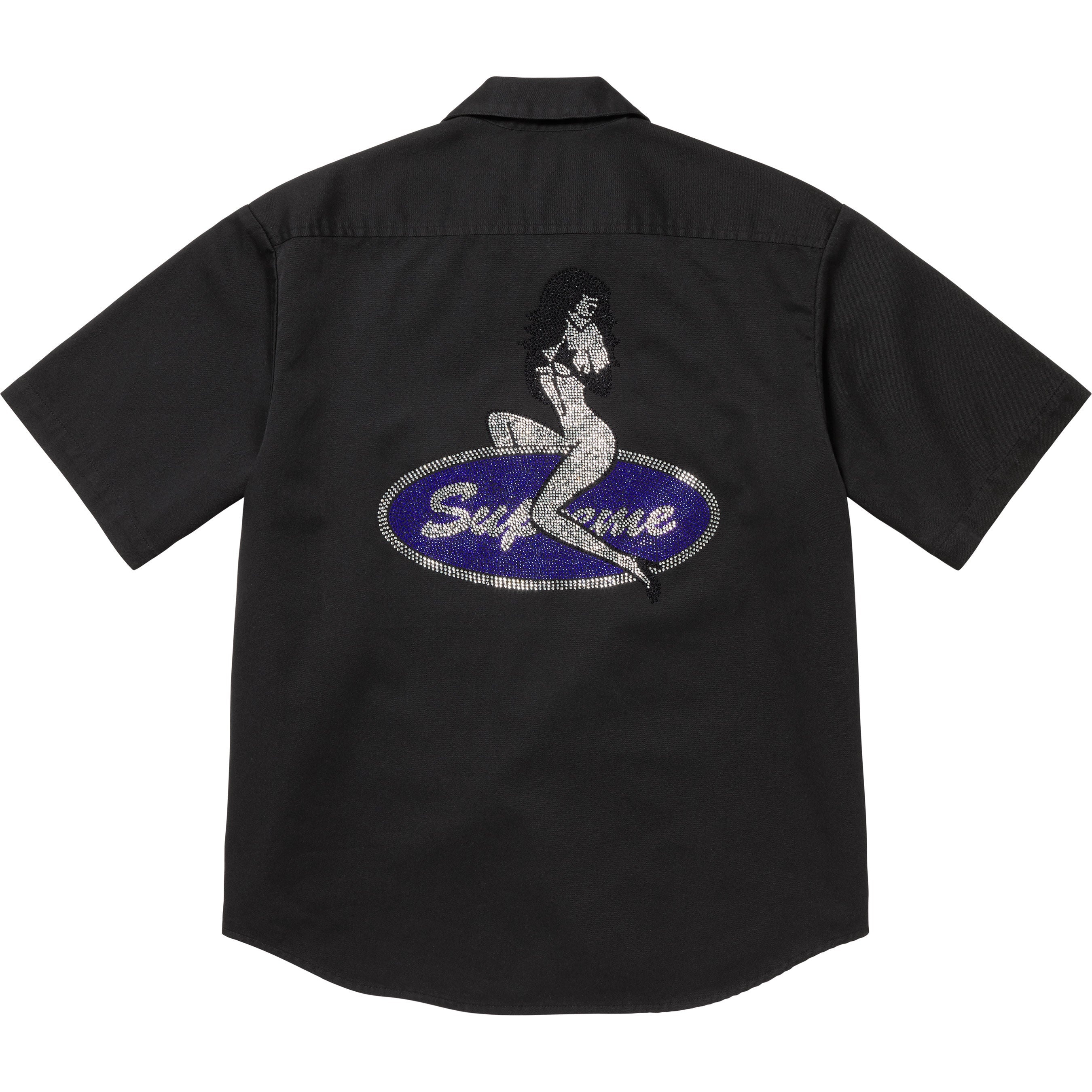 Rhinestone Pin Up S/S Work Shirt view 10